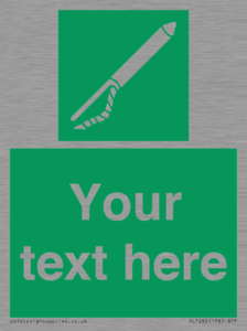 Custom sign safe condition Line throwing appliance